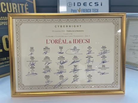 Prix d'or L'Oreal et IDECSI à la Cybernight